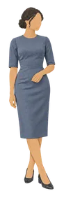 A cocktail dress